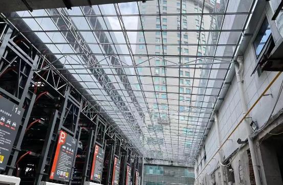 厂房顶棚使用花季网站入口板的案例？